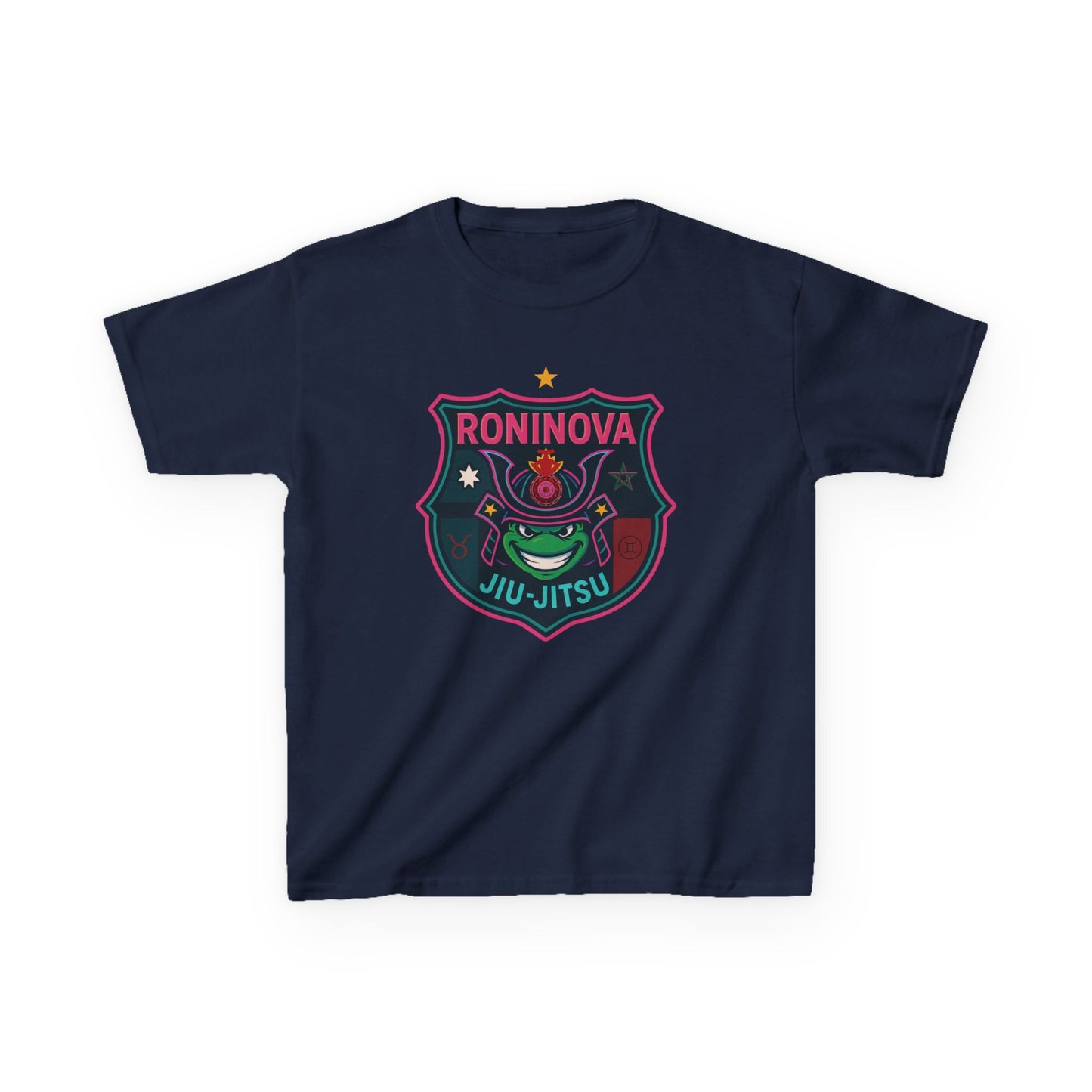 Roninova Kids Oversized Tee – Samurai Shield Edition