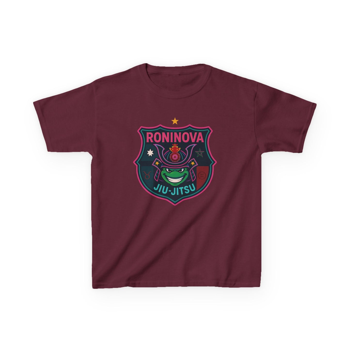 Roninova Kids Oversized Tee – Samurai Shield Edition