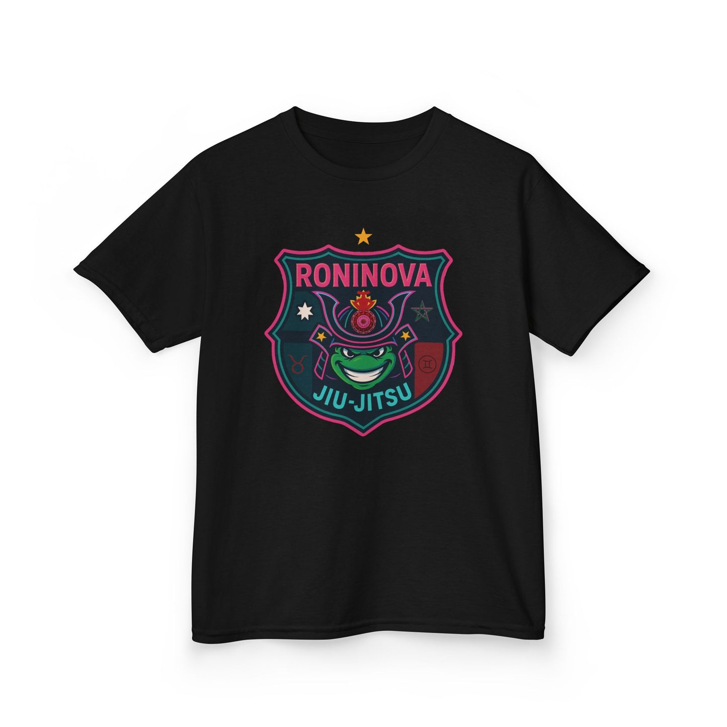 Roninova Kids Oversized Tee – Samurai Shield Edition
