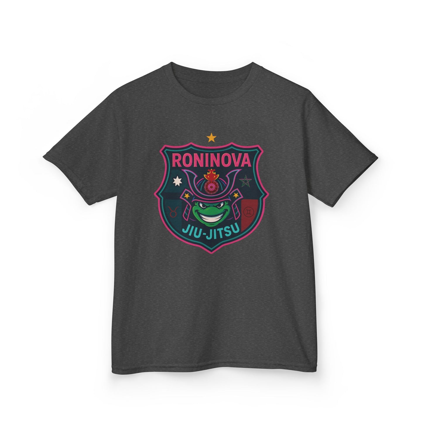 Roninova Kids Oversized Tee – Samurai Shield Edition