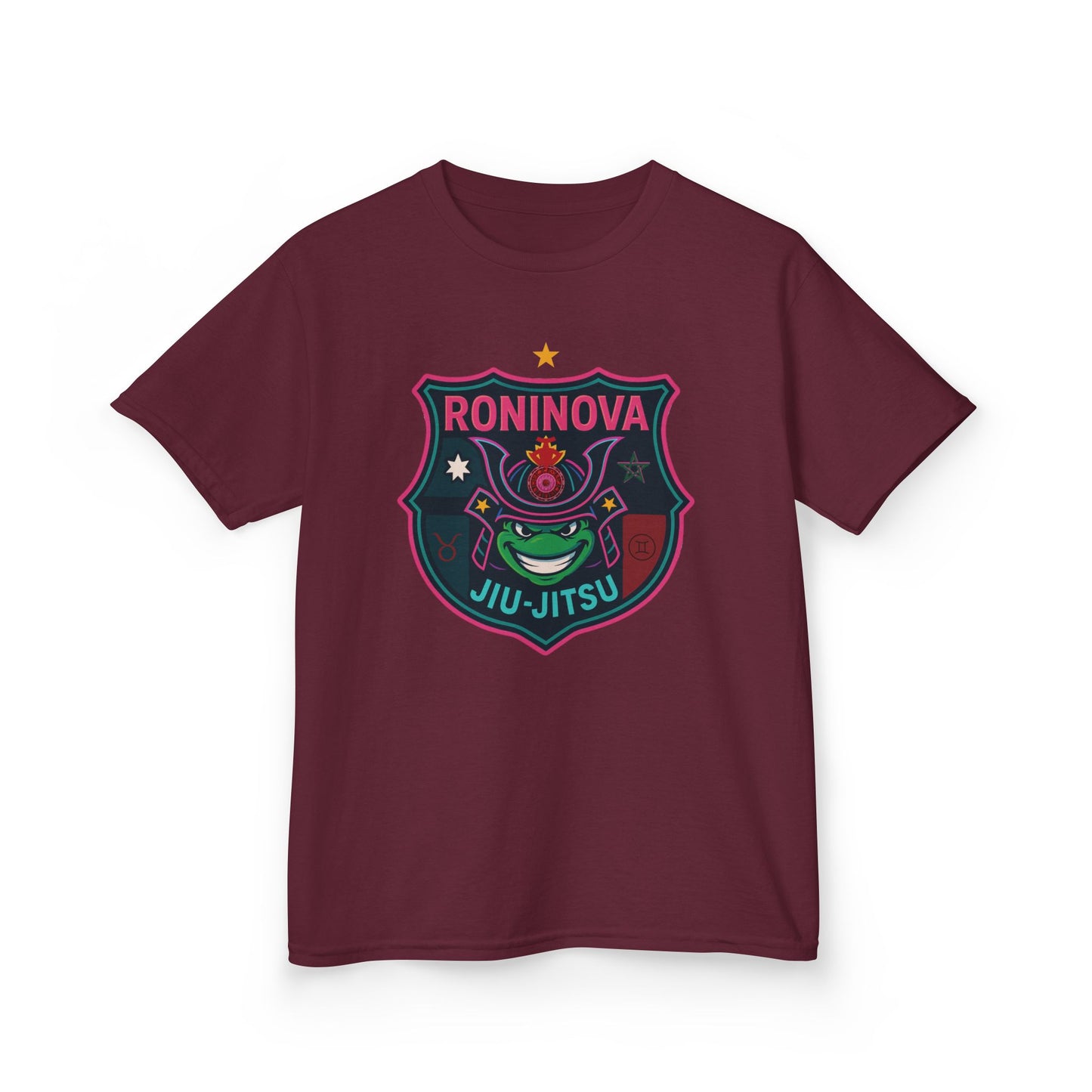 Roninova Kids Oversized Tee – Samurai Shield Edition