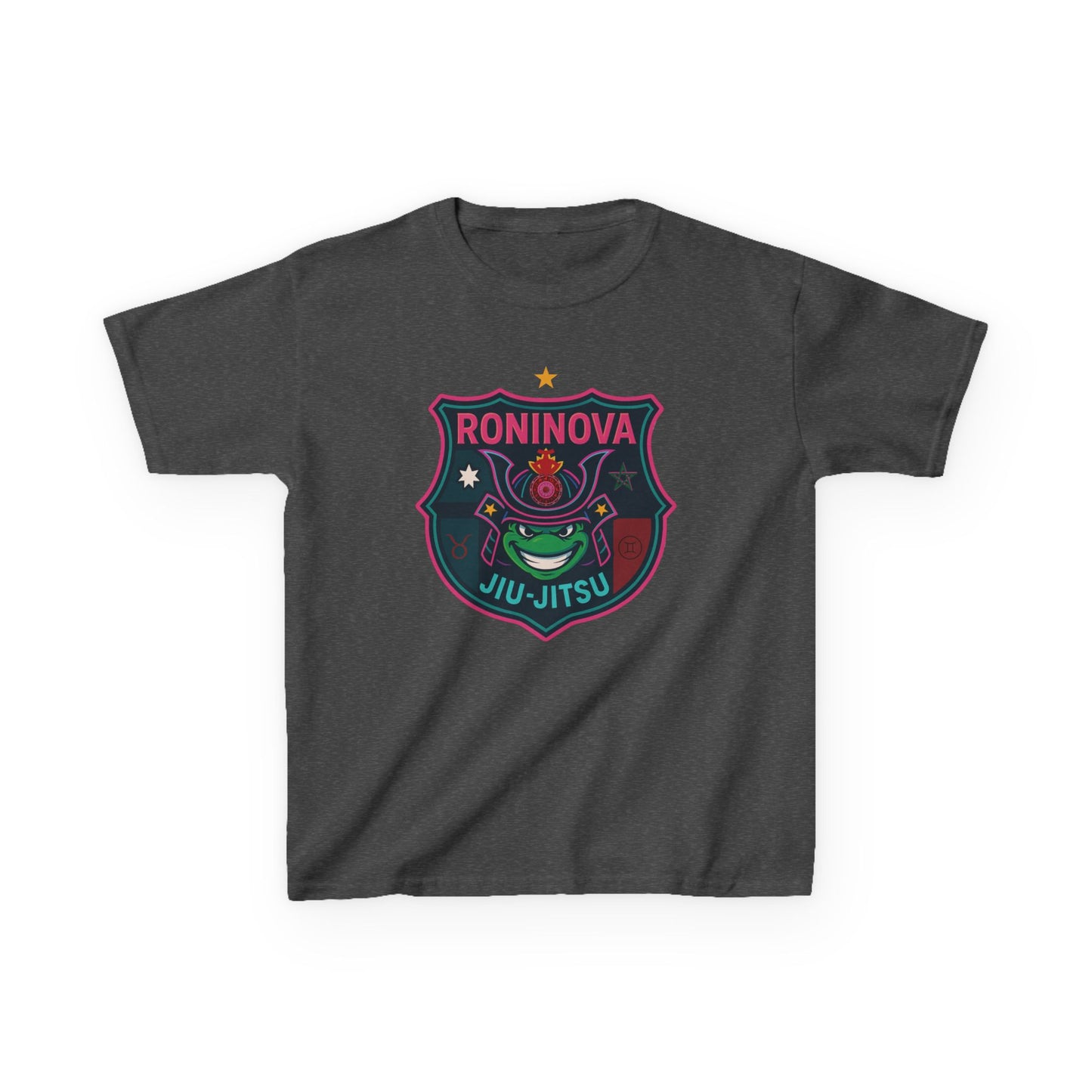 Roninova Kids Oversized Tee – Samurai Shield Edition