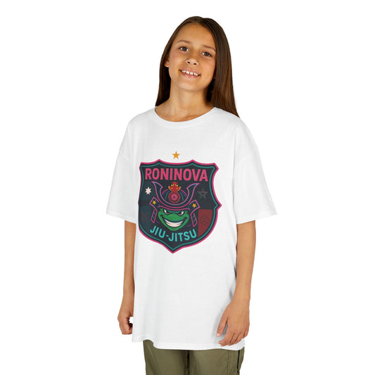 Roninova Kids Oversized Tee – Samurai Shield Edition