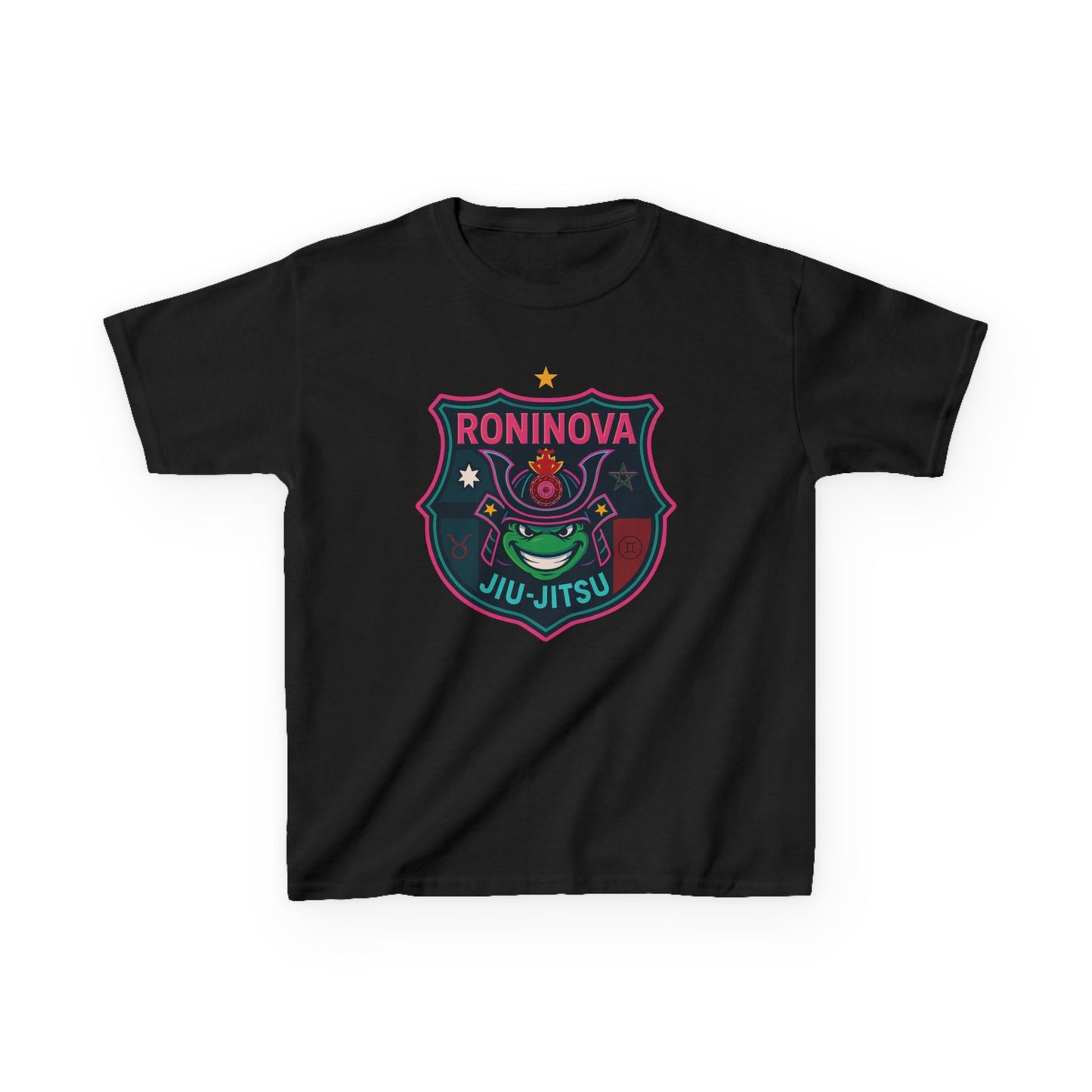 Roninova Kids Oversized Tee – Samurai Shield Edition