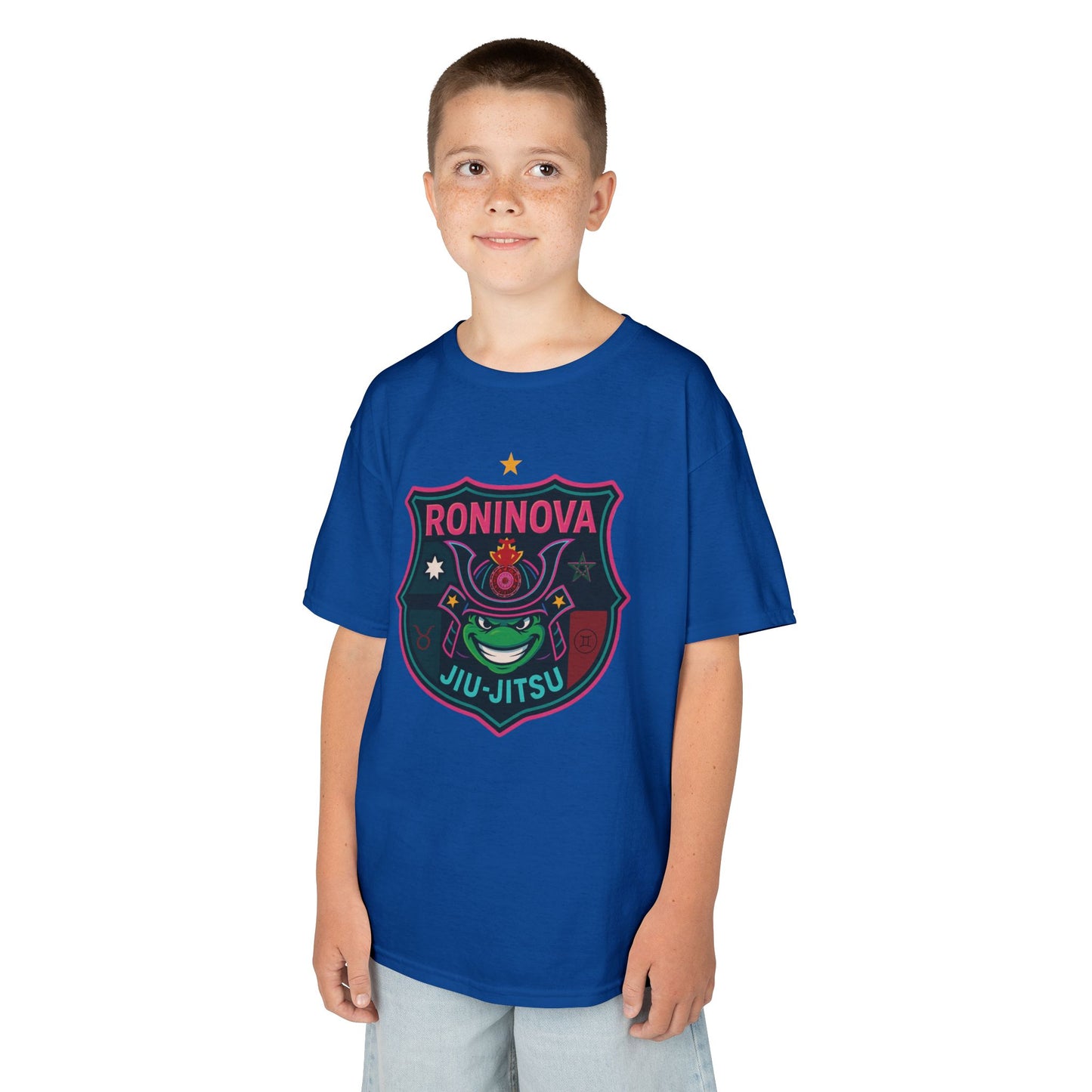 Roninova Kids Oversized Tee – Samurai Shield Edition